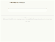 Tablet Screenshot of activerevision.com